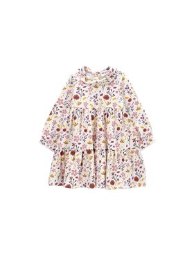 Coccodrillo Coccodrillo Každodenní šaty ZC6129101MGN-003 Krémová Regular Fit