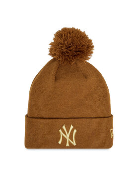 New Era New Era Шапка Wmns Metallic Pom Nyy 60364286 Кафяв