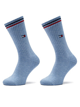Tommy Hilfiger Tommy Hilfiger 2er-Set hohe Damensocken 701228176 Blau
