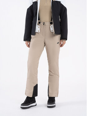 4F 4F Pantaloni de schi 4FAW23TFTRF400 Maro Regular Fit