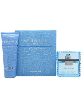 Versace Versace Man Eau Fraiche zestaw woda toaletowa spray 50ml + żel pod prysznic 100ml Zestaw zapachowy