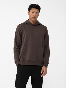 4F 4F Felpa 4FAW23TSWSM688 Marrone Regular Fit