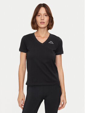 Kappa Kappa Тишърт Logo Cabou 303H0P0 Черен Regular Fit