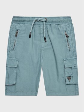 Guess Guess Szorty materiałowe N2RD01 D3XN0 Niebieski Regular Fit