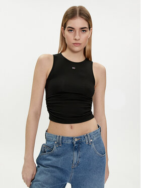 Tommy Jeans Tommy Jeans Top DW0DW17893 Schwarz Slim Fit
