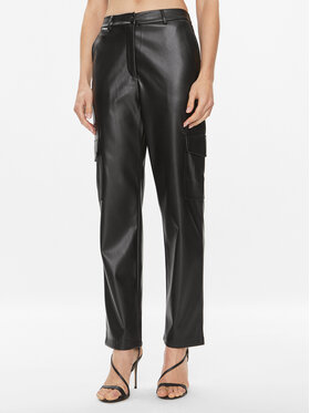 ONLY ONLY Pantaloni in similpelle 15293029 Nero Loose Fit