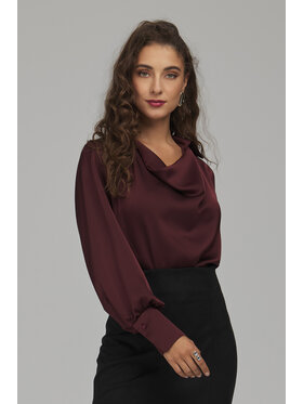 NIFE NIFE Blúzka B237 Bordová Regular Fit