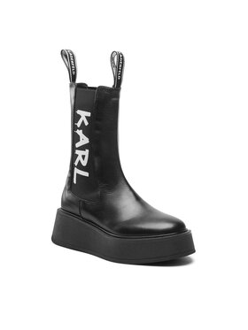 KARL LAGERFELD KARL LAGERFELD Členková obuv s elastickým prvkom KL42460 Čierna