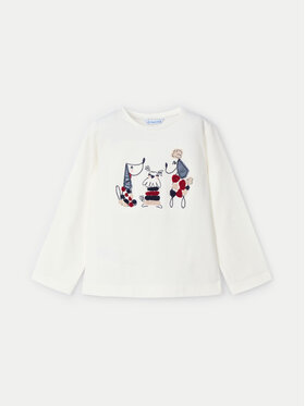 Mayoral Mayoral Blusa 4070 Écru Regular Fit
