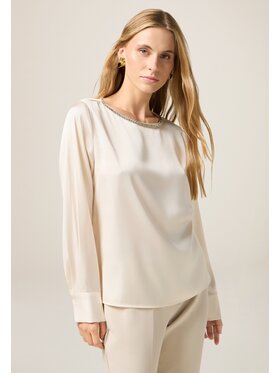 Oltre Oltre Blusa 2062R003155N002 Bianco Regular Fit