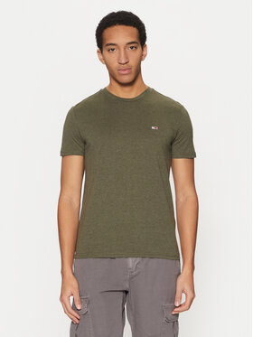 Tommy Jeans Tommy Jeans Tricou Jaspe DM0DM20363 Verde Slim Fit