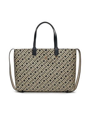 Tommy Hilfiger Tommy Hilfiger Torbica Iconic Tommy Tote Mono AW0AW16082 Crna