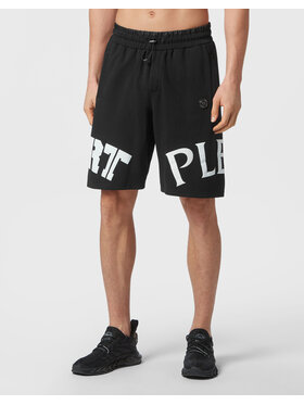 Plein Sport Plein Sport Šortky 1987 Černá Jogger Fit