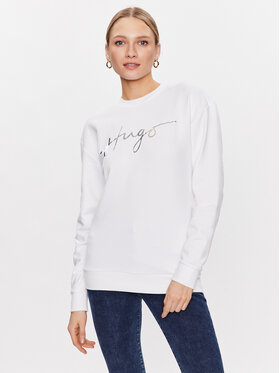 Hugo Hugo Pulóver 50484666 Fehér Regular Fit