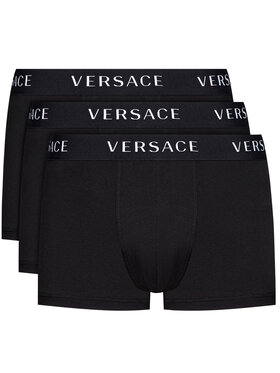 Versace Versace Комплект 3 чифта боксерки Parigamba AU04320 Черен