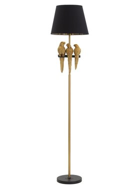 MIAhome MIAhome Lampa podłogowa złota Pappagallo Złoty