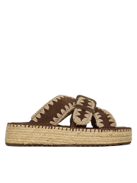 Mou Mou Espadryle MU.SW641003A Brązowy