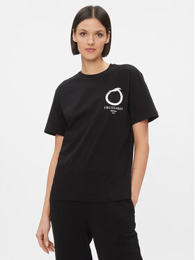 Trussardi Trussardi T-shirt 56T00596 Crna Regular Fit