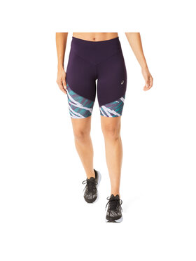 Asics Asics Szorty sportowe ASICS Wild Camo Sprinter Short Fioletowy Slim Fit