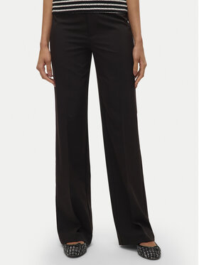 Vero Moda Vero Moda Bavlnené nohavice Texas 10334103 Čierna Straight Fit