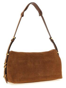 PINKO PINKO Torebka Brown Cowhide Shoulder Brązowy