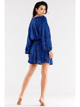 Awama Awama Abito da sera A485 Blu Basic Fit