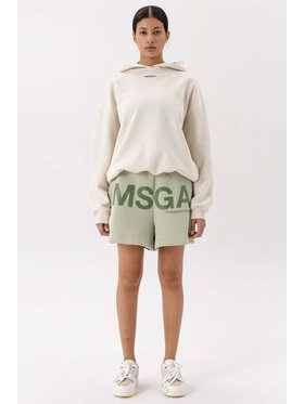 Misaga Misaga Szorty materiałowe SWEATSHORTS Zielony Relaxed Fit