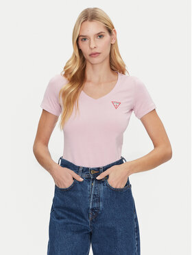 Guess Guess Tricou W2YI45 J1314 Roz Slim Fit