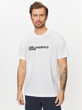 Karl Lagerfeld Jeans Karl Lagerfeld Jeans T-Shirt 235D1707 Weiß Regular Fit