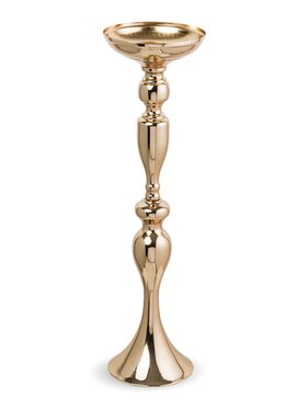 MIAhome MIAhome Świecznik metalowy złoty 50 cm Złoty