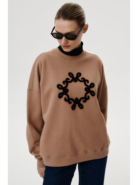 MARI PRETI MARI PRETI Felpa Onera Beige Oversize