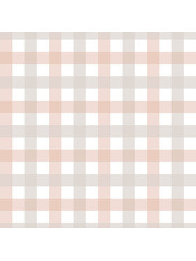 Dekornik Dekornik Tapeta Provence check beige pink small Różowy