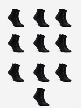 Urban Socks Urban Socks Zestaw 10 par wysokich skarpet męskich Zestaw 10 Par Krótkich Skarpet Męskich Czarnych Urban Socks No Logo 41-46 Czarny