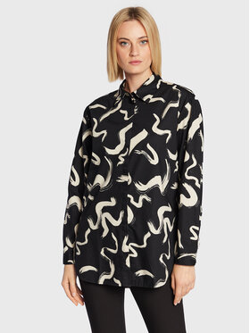 Moss Copenhagen Moss Copenhagen Риза Petronia 17044 Черен Relaxed Fit
