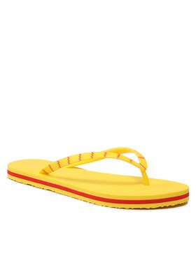 Tommy Hilfiger Tommy Hilfiger Japonki Essential Beach Sandal FW0FW07141 Żółty