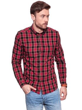 Wrangler Wrangler Camicia BUTTON DOWN Rosso Regular Fit