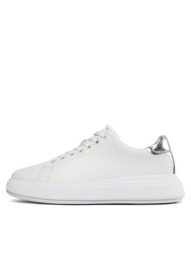 Calvin Klein Tenisice Raised Cupsole Lace Up Lth Bt HW0HW02005 Bijela