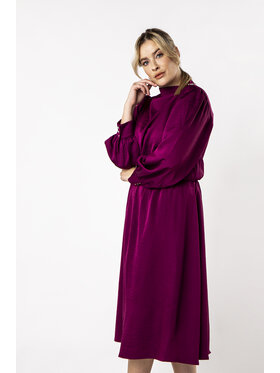 QUIOSQUE QUIOSQUE Sukienka wieczorowa LENA DRESS Bordowy Regular Fit
