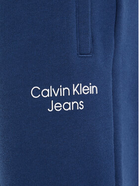 Calvin Klein Jeans Donji Dio Trenerke Stack Logo IB0IB01282 Tamnoplava Regular Fit