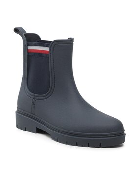 Tommy Hilfiger Tommy Hilfiger Gumicsizma Rain Boot Ankle Elastic FW0FW06774 Sötétkék