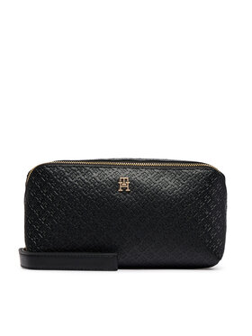 Tommy Hilfiger Tommy Hilfiger Несесер Th Icon Double Washbag Mono AW0AW18930 Черен