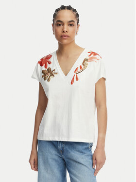 LOLA CASADEMUNT LOLA CASADEMUNT Тишърт MS2615002 Бял Regular Fit