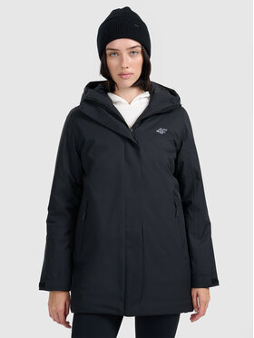 4F 4F Parka MIDSHOP TEXTILE Czarny Regular Fit