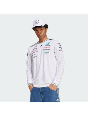 adidas adidas Longsleeve 148007 Biały Slim Fit