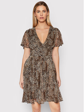 Guess Guess Vasarinė suknelė W2RK12 WDW52 Ruda Slim Fit