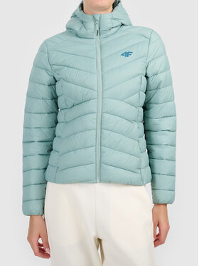 4F 4F Kurtka puchowa 4FWAW26TDJAF0924-47S Zielony Active Fit