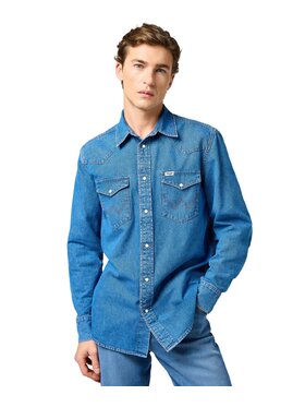 Wrangler Wrangler Koszula jeansowa 112362373 Niebieski Regular Fit