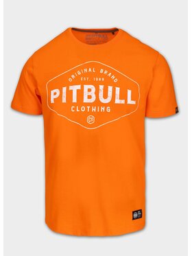 PITBULL PITBULL T-Shirt Koszulka Ultra Light Pitbull Co. XXL Pomarańczowy Regular Fit