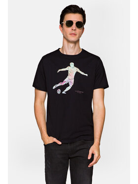 Lancerto Lancerto T-Shirt Lennox TS073221000042 Czarny Regular Fit