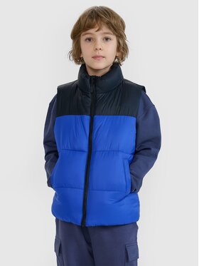 4F 4F Športová vesta 4FJWSS25TVJAM208-36S Modrá Regular Fit